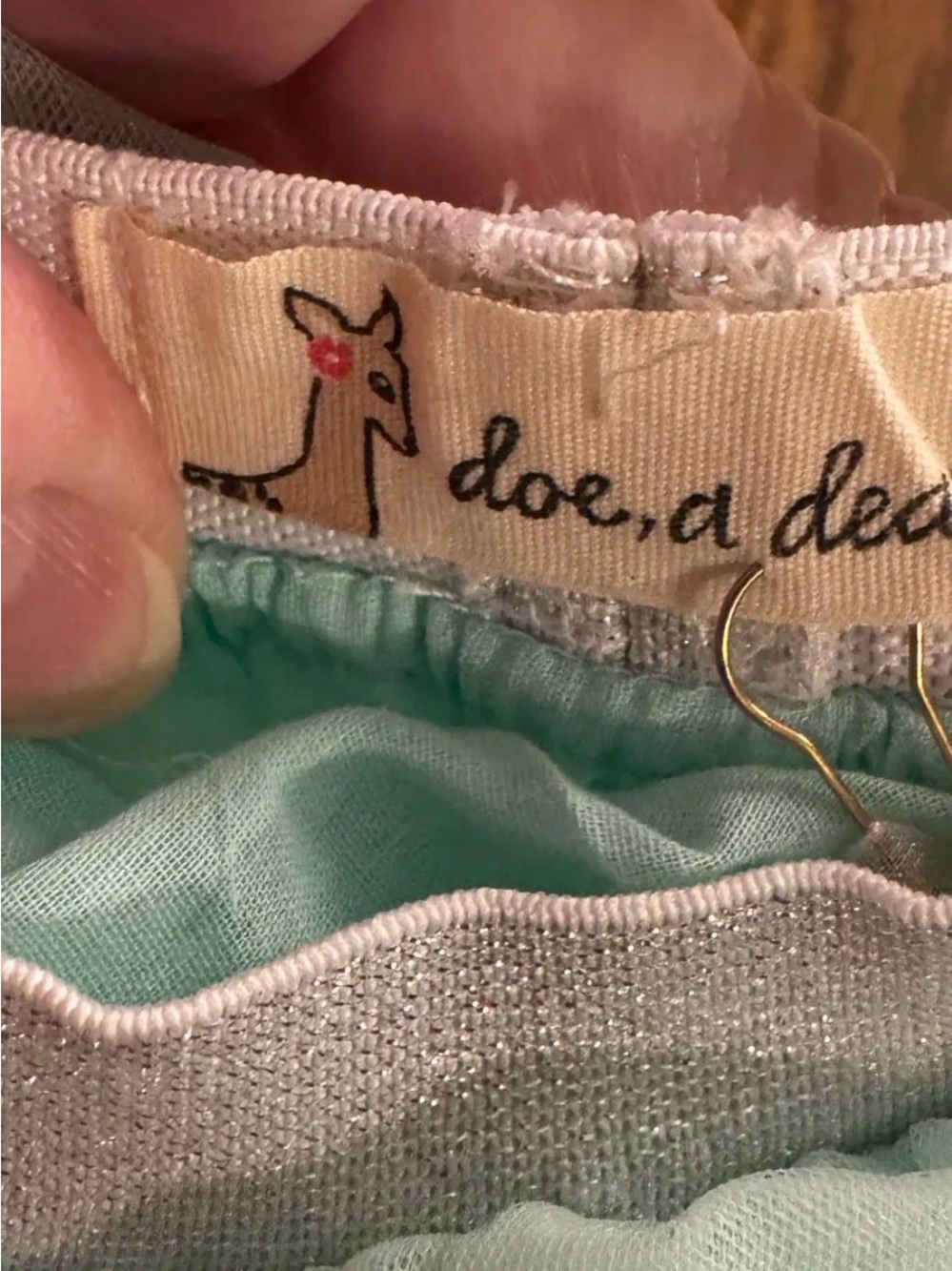NWT Doe a Dear - Glitter Sparkle Tutu in Mint size 2 - Picture 2 of 8